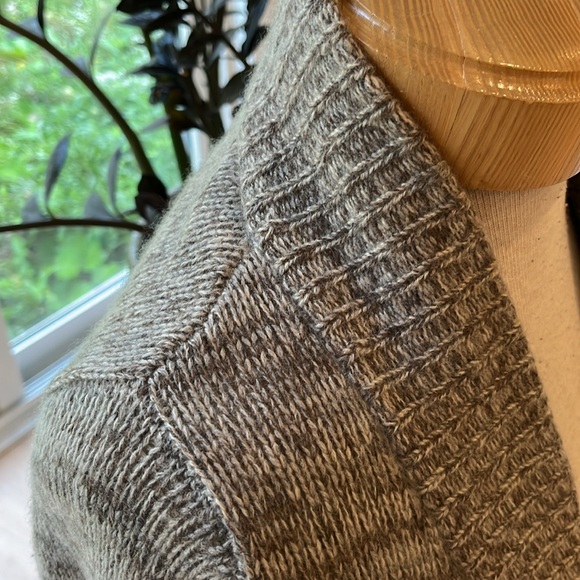 VGUC Line the Label long 100% cashmere open front brown long sleeve cardigan - Picture 5 of 10